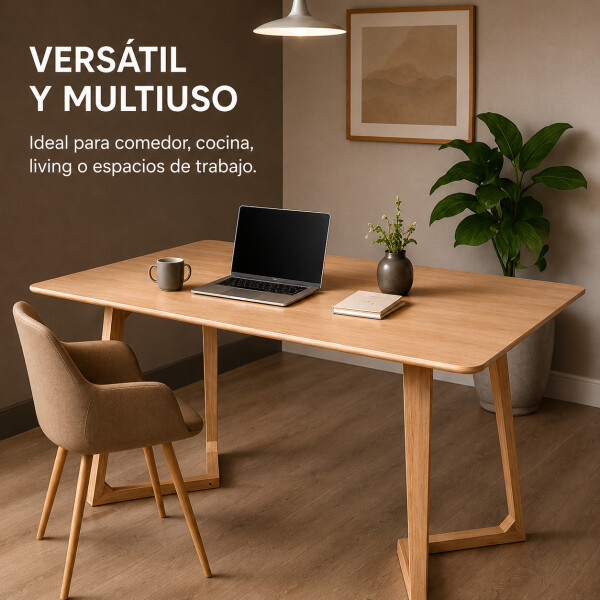 Mesa ComboHome Swift Rectangular 120 x 80 Calidad Premium Marrón 1