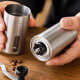 Molinillo de café manual en acero inoxidable GRIS