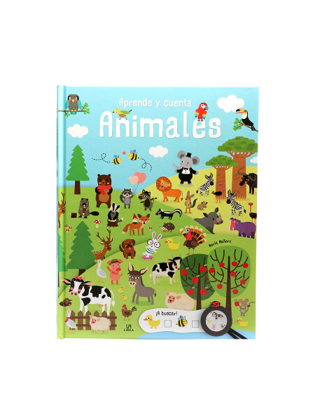LIBRO APRENDE Y CUENTA ANIMALES MULTICOLOR