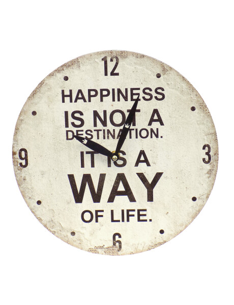 RELOJ DE PARED MDF D28.8X3.5CM HAPPINESS LEGEND RELOJ DE PARED MDF D28.8X3.5CM HAPPINESS LEGEND