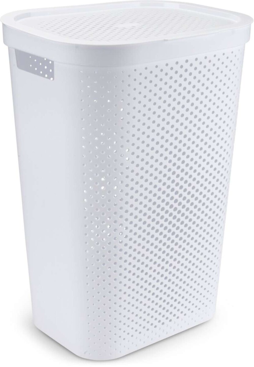Cesta Para Ropa Infinity Plastico - Blanco 
