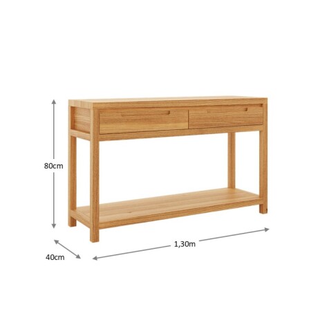 Consola 2 Cajones Nature Rústico Claro U