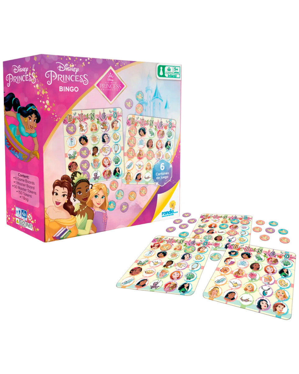 Juego bingo Ronda Disney Princesas 207 piezas 