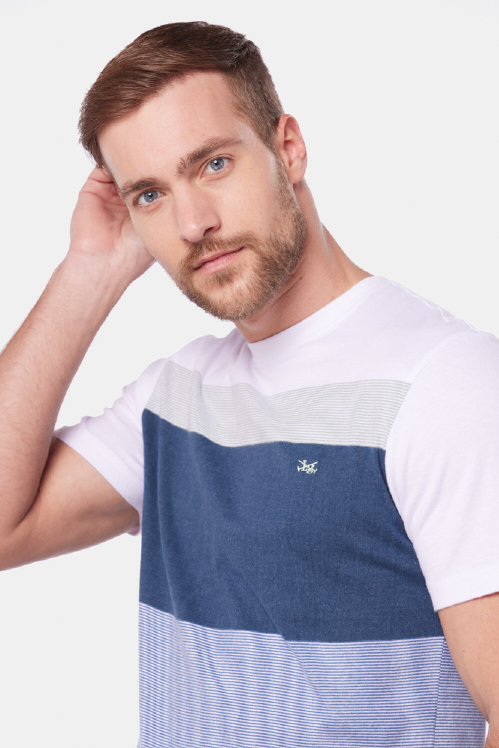 REMERA RAYADA Marino