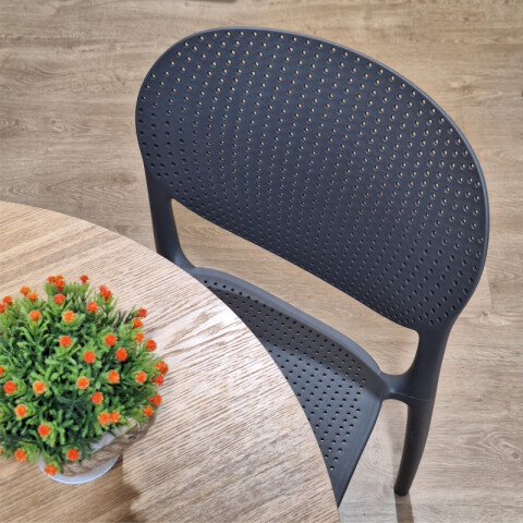 Silla Diseño Minimalista Nordica para Comedor o Jardín - Gris Silla Diseño Minimalista Nordica para Comedor o Jardín - Gris