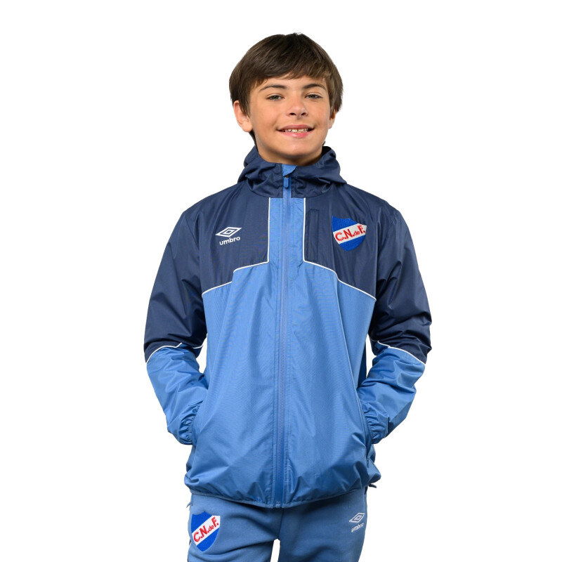 Campera De Lluvia Umbro Drift NIños NU243107 Azul Petroleo