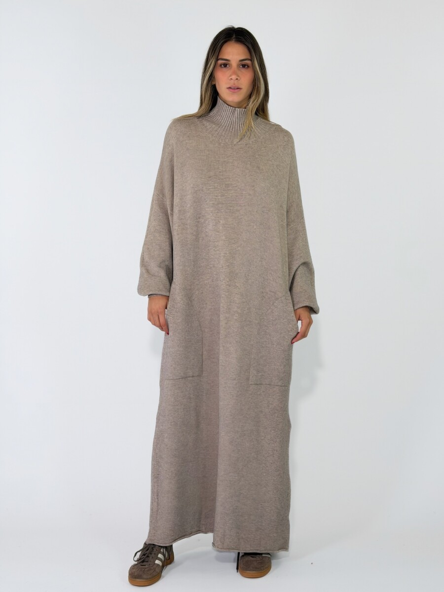 VESTIDO NAS - TOSTADO 