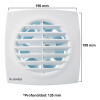 Extractor De Baño James Ej-300s 15 Cm Color Blanco Extractor De Baño James Ej-300s 15 Cm Color Blanco