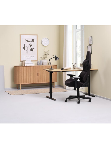 Silla gaming NIBE tela negro/negro Silla gaming NIBE tela negro/negro