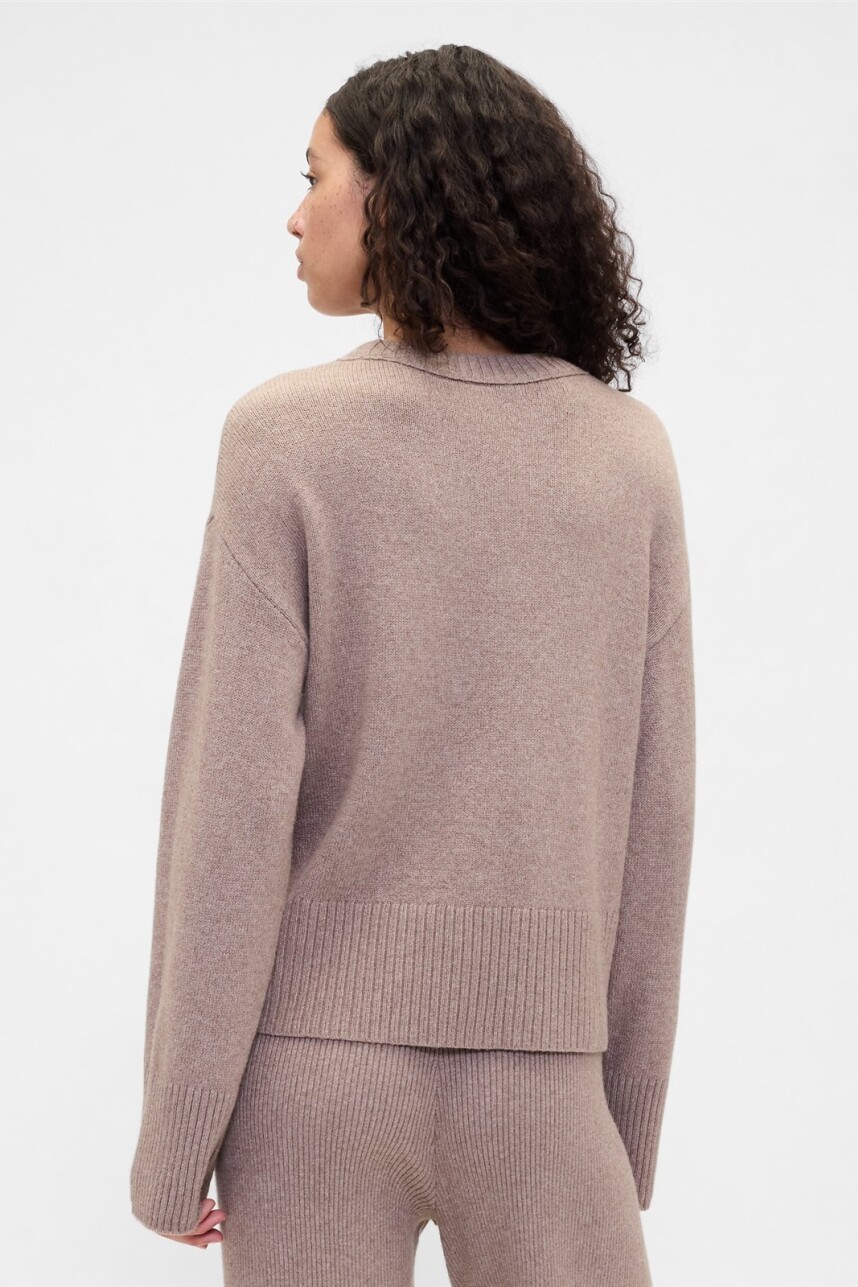 Buzo Cashsoft Mujer Flannel Taupe