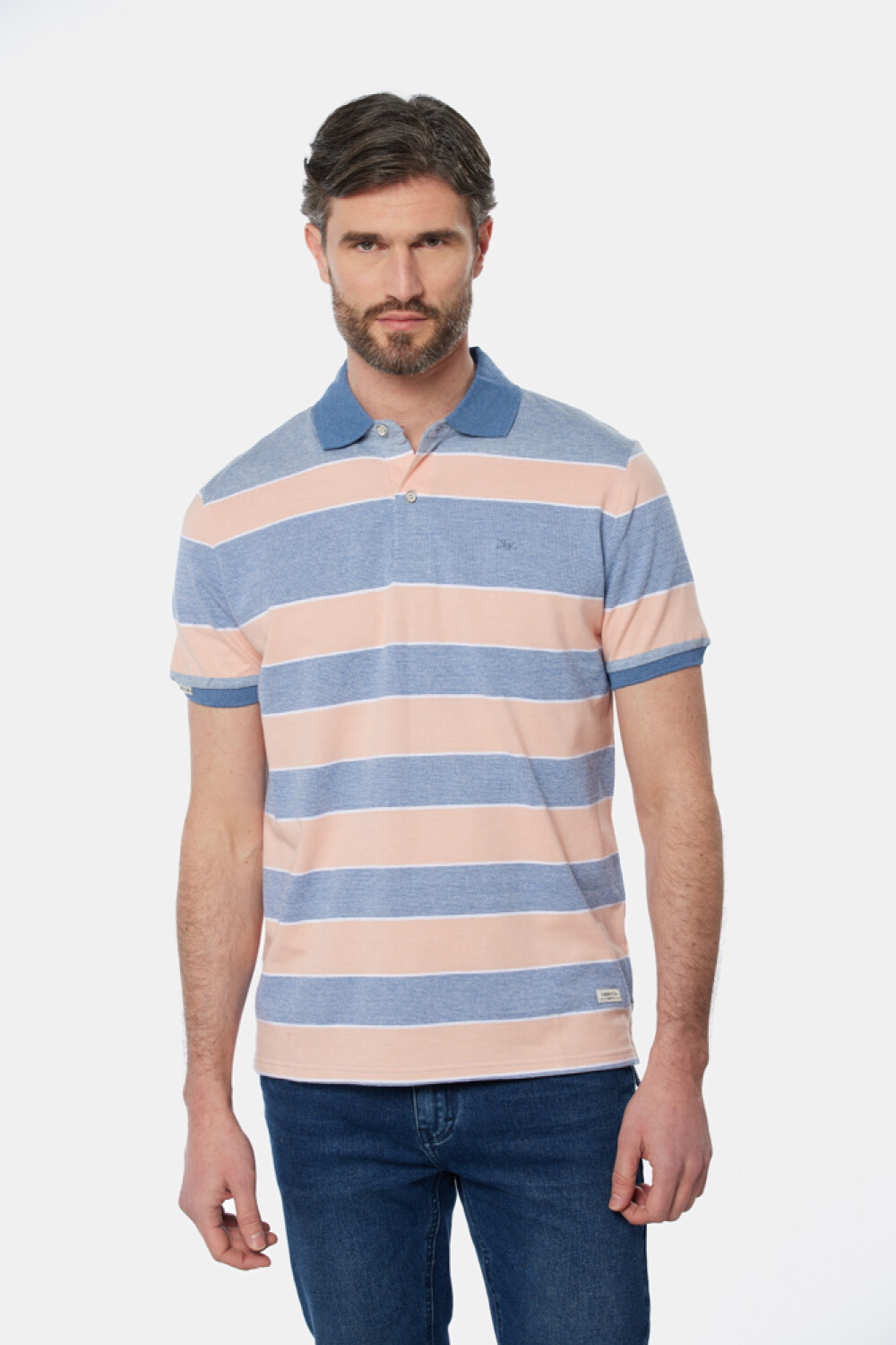 REMERA POLO JERSEY Azul