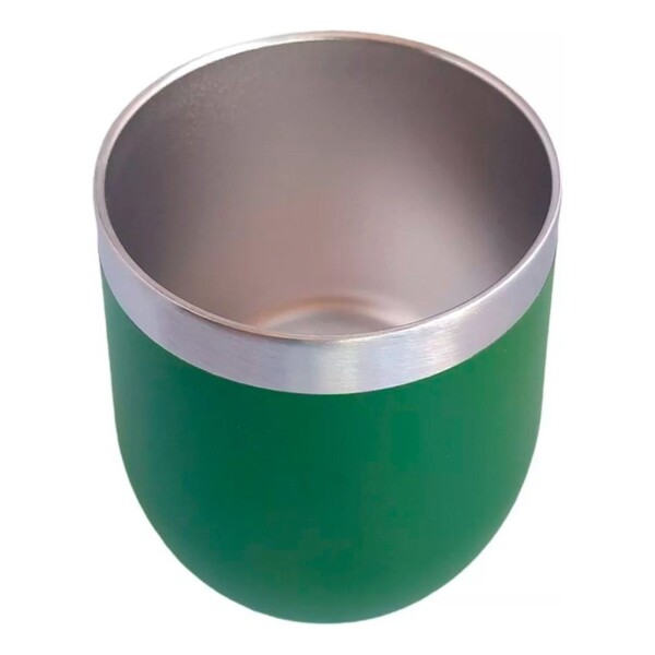 Mate Vaso Térmico 230ml Con Tapa Acero Inoxidable Calidad Color Variante Verde