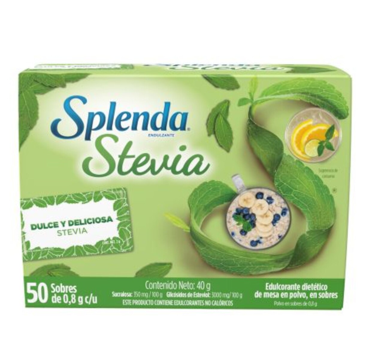 Edulcorante 50 sobres Splenda Stevia 