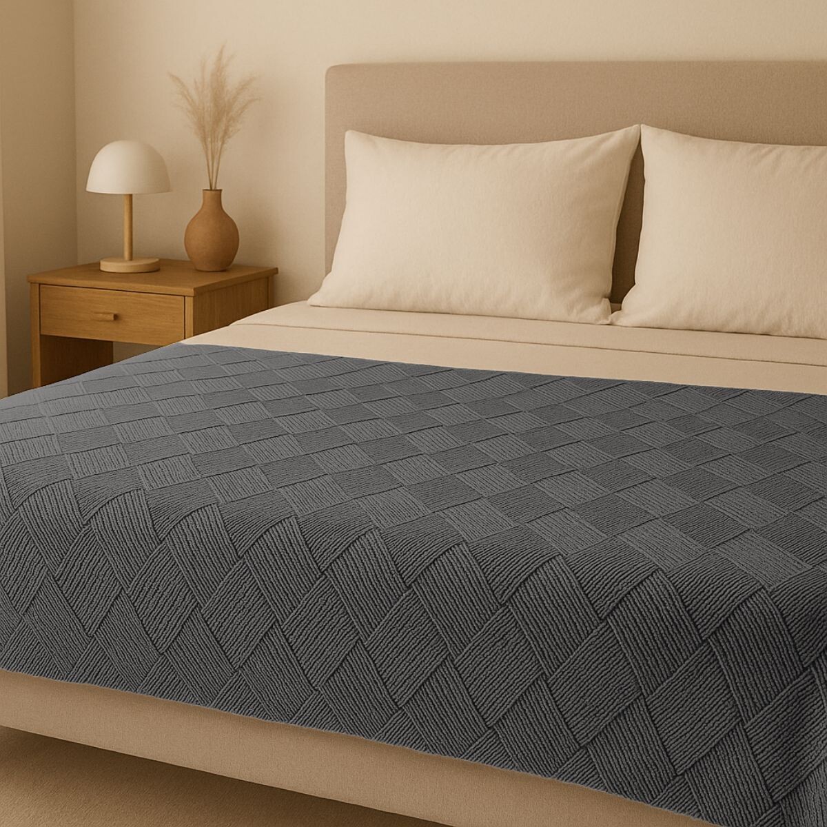 MANTA BAMBOO DIAMOND GRIS Large 