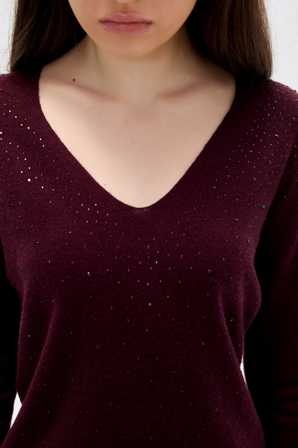 Remera Quelith Cereza Oscuro
