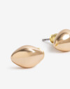 Aros Pasantes Metal Aros Pasantes De Metal Bañado En Oro - Dorado