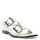 Sandalia de Mujer Miss Carol KELMO chata con hebillas Blanco