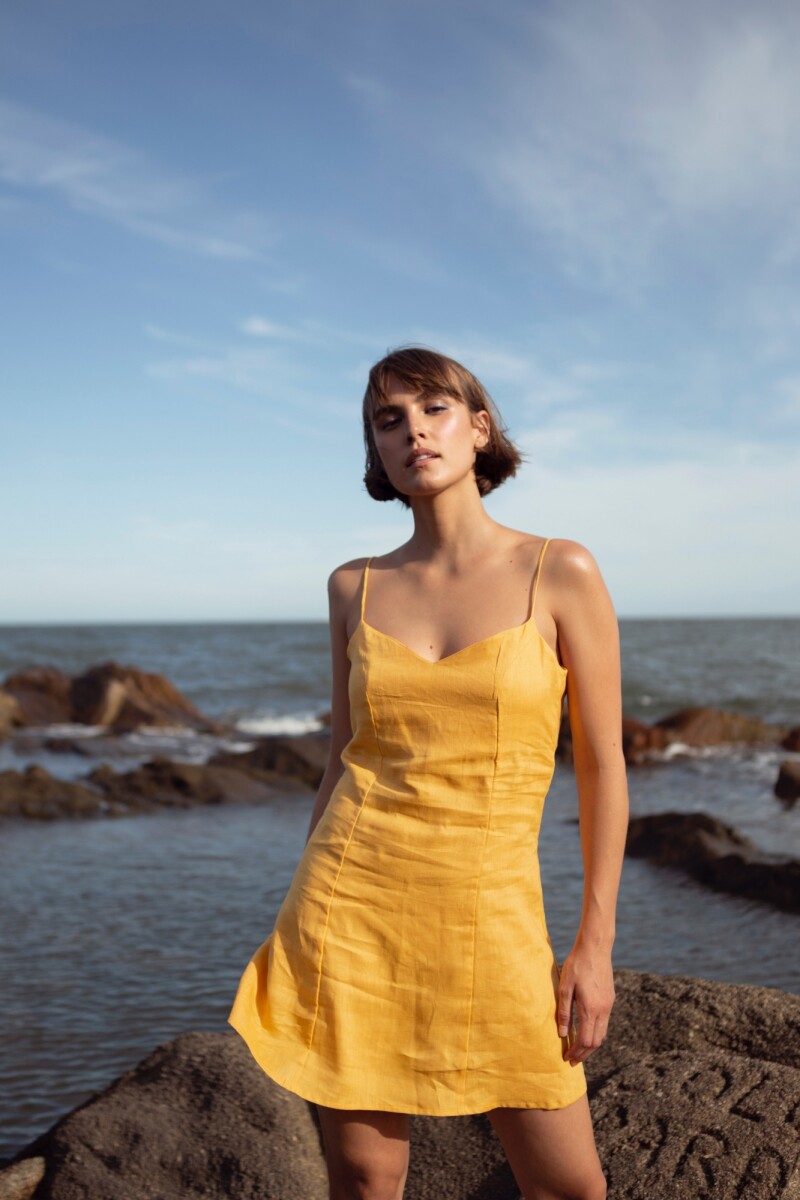 VESTIDO FORTALEZA - Amarillo 