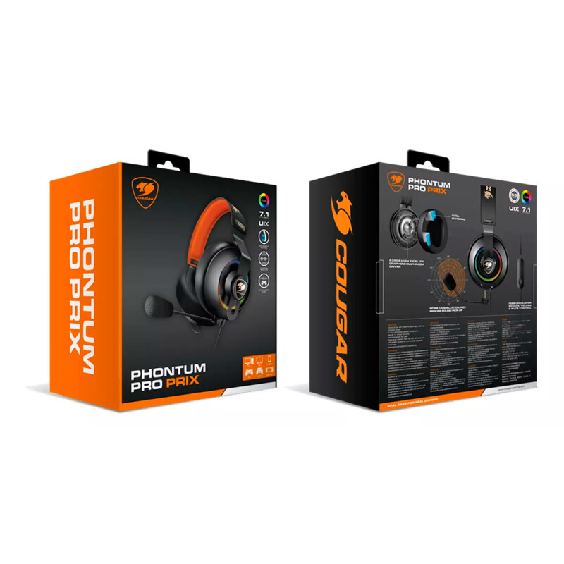 OUTLET- Auriculares Gamer Cougar Phontum Pro Prix Black OUTLET- Auriculares Gamer Cougar Phontum Pro Prix Black