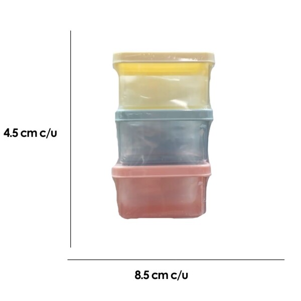 Contenedor de alimentos 3pcs Contenedor de alimentos 3pcs