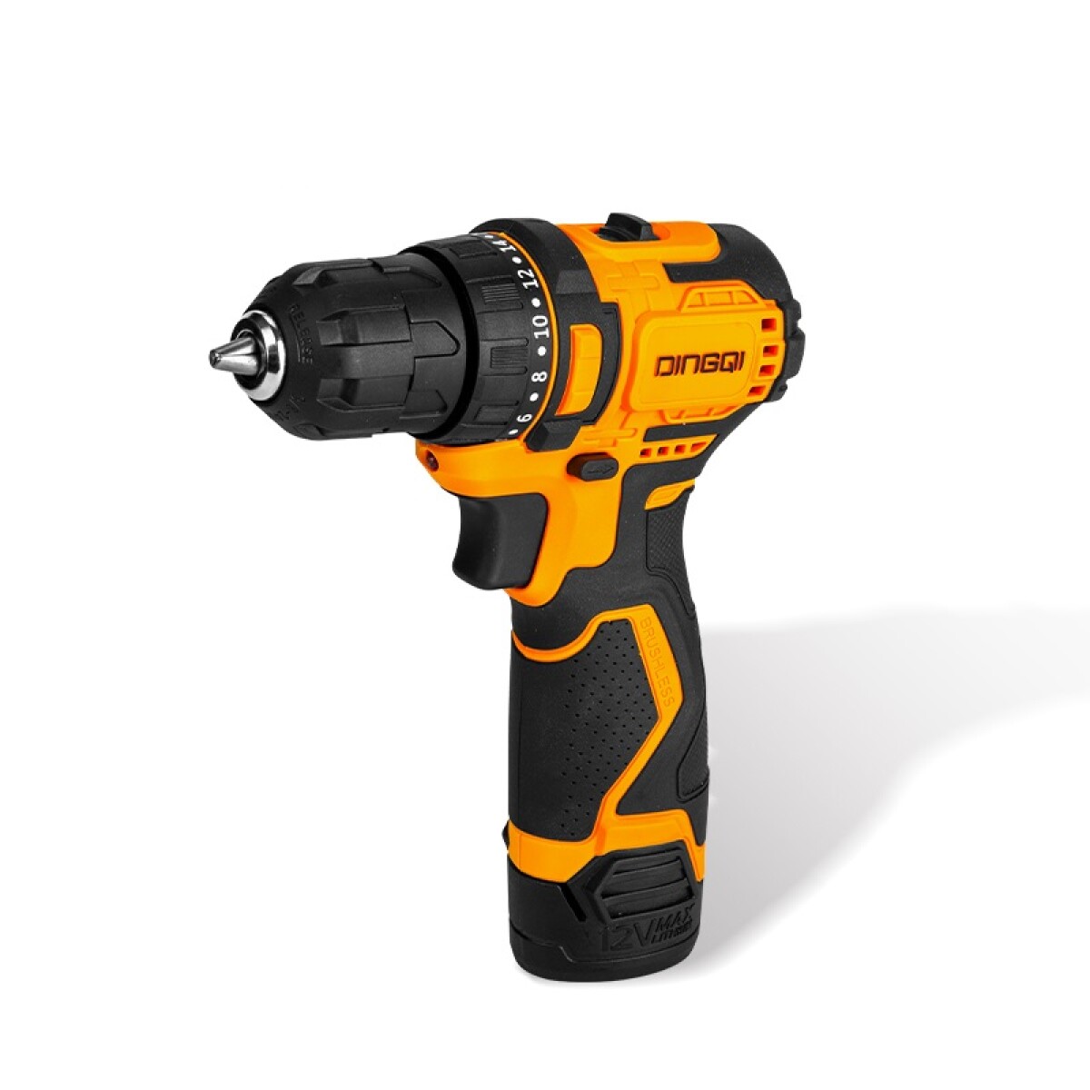 DINGQI TALADRO ATORNILLADOR 10MM 12V 25NM 18+1 + 2 BATERIAS & CARGADOR & ACCS 