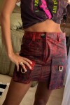 Mini Pocket Skirt óxido Rojo