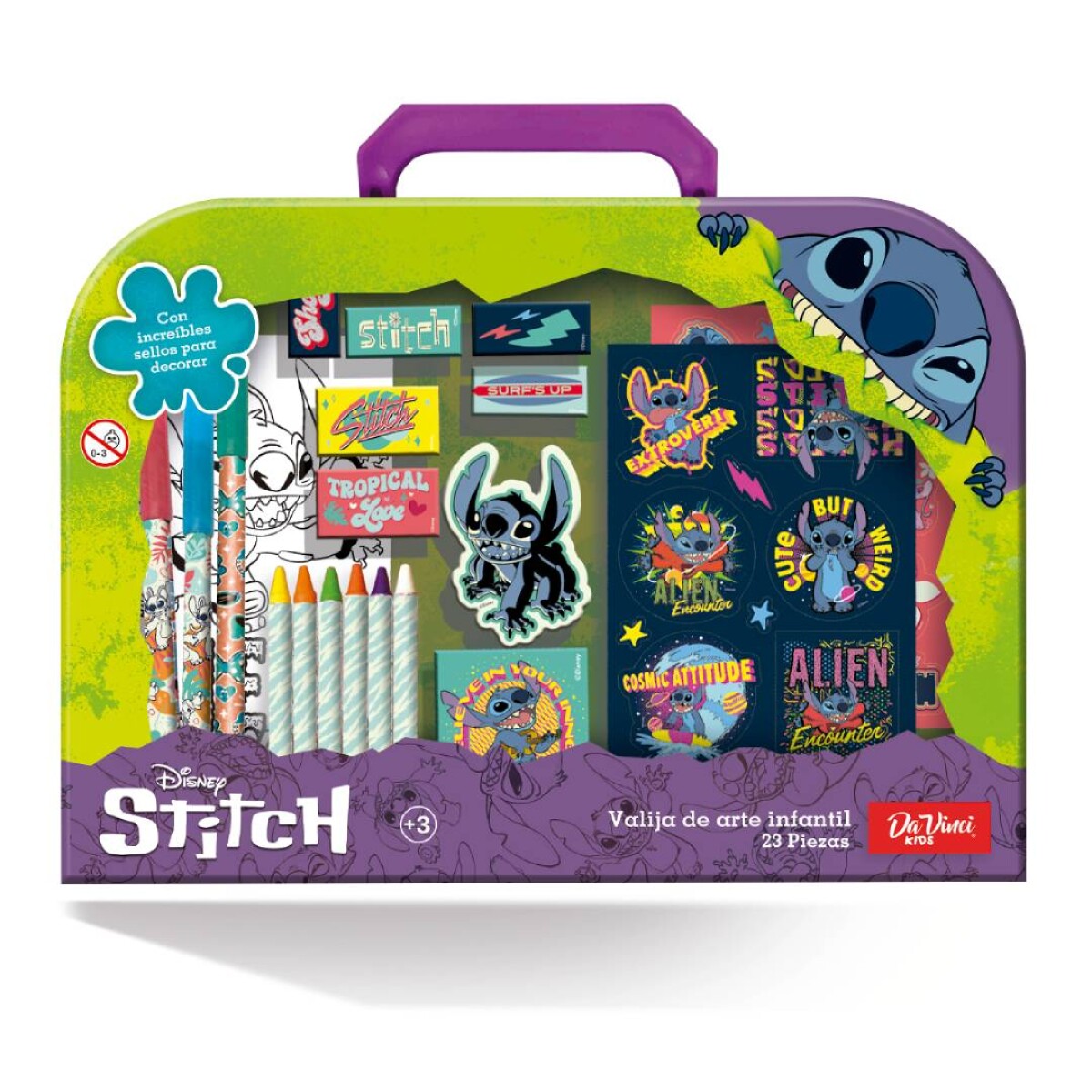Valija de Arte Infantil Davinci Kids Stitch 