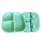 Plato Comida Bebe Infantil Silicona Libre Bpa Con Ventosa Color Verde