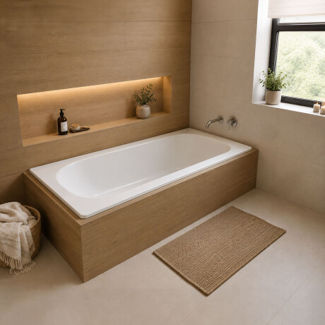 BAÑERA ACRILICA DE EMPOTRAR 60X75X47 BLANCO BLANCO