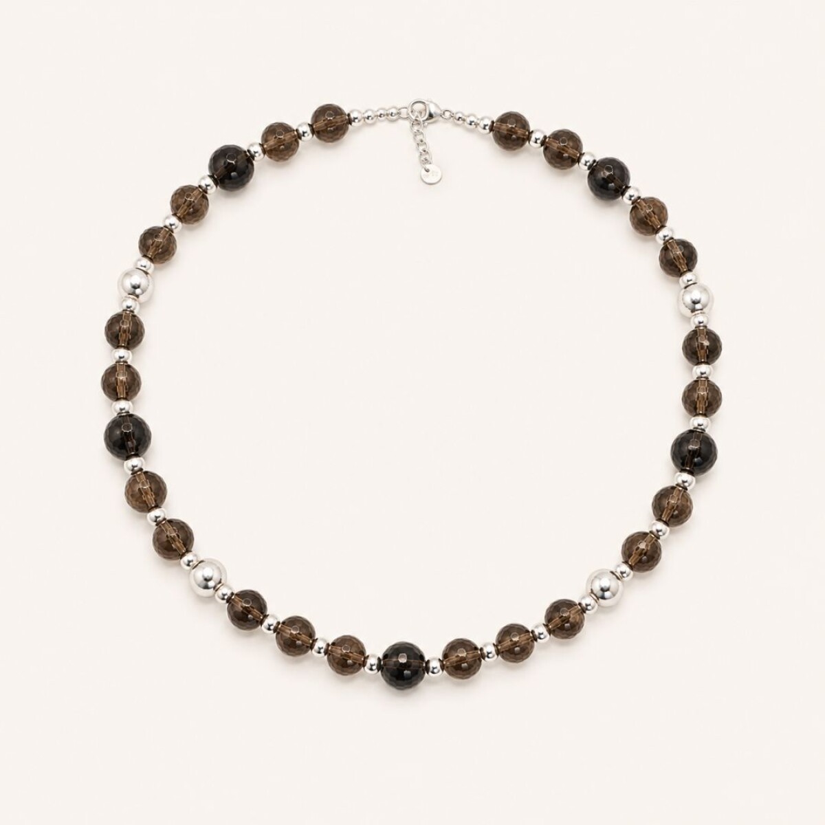 Collar Cuarzo Ahumado - Plata 925 