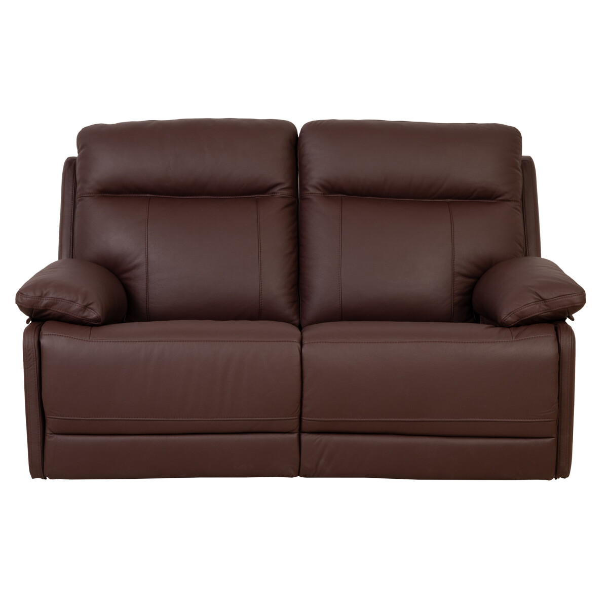 RECLINABLE - 2 CUERPOS CUERO MARRON HOSHI MERLOT 