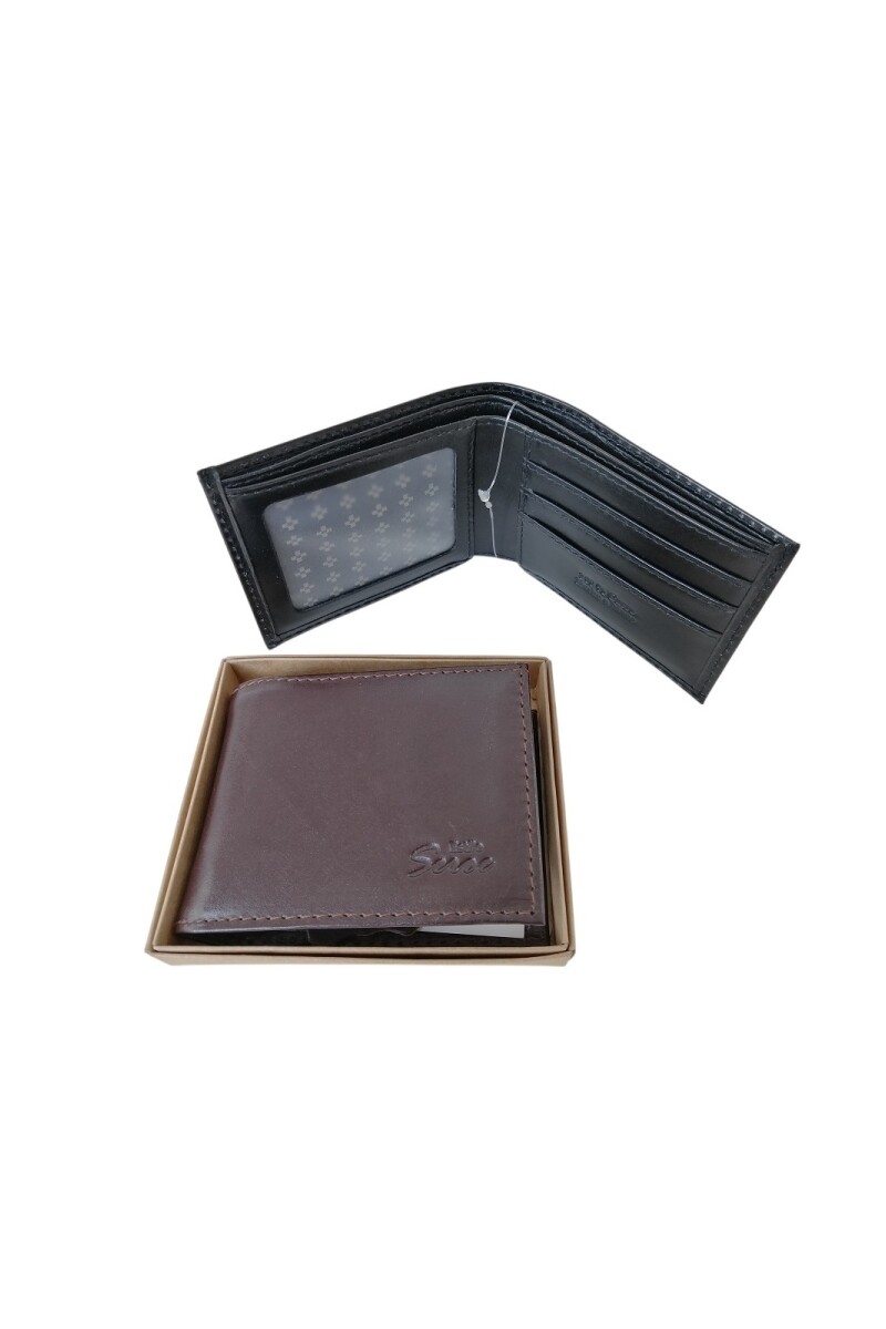 Billetera de cuero Marrón