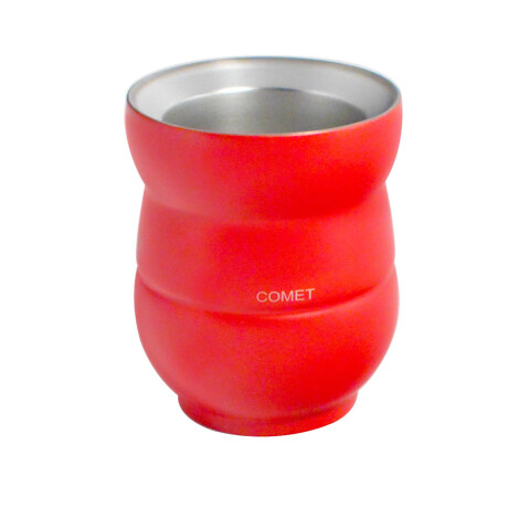 Mate Chico con Doble Pared en Acero Inoxidable 140Ml Comet Rojo