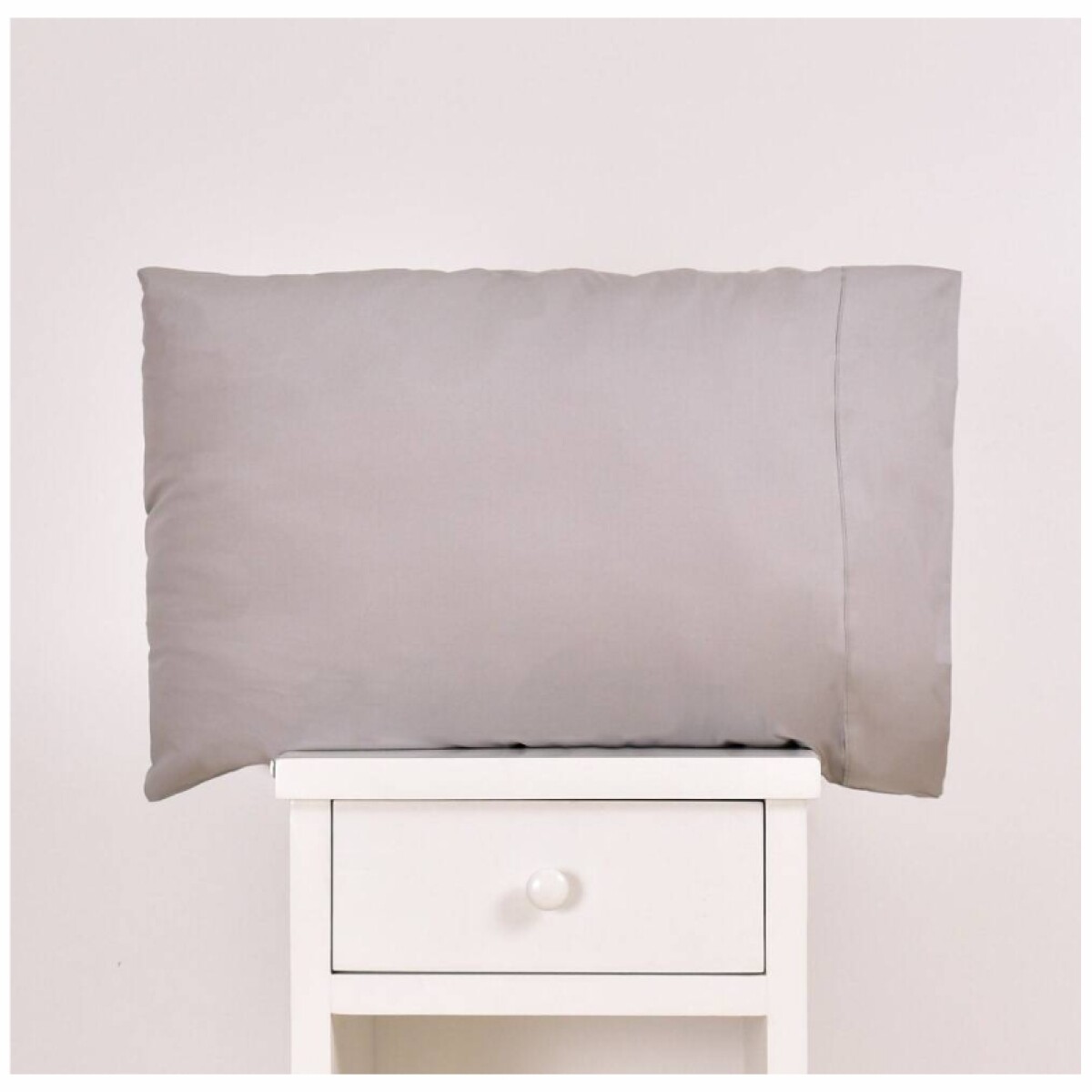 Funda para almohada 50x70 Lisa 400 Hilos - Gris 