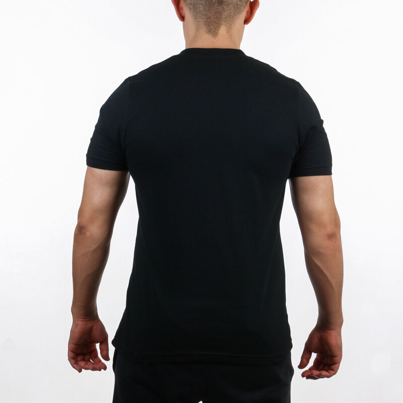 Austral Men's V NECK T-SHIRT - BLACK Negro-Negro