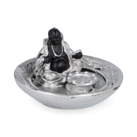 PORTAINCIENSO PLATO Gp076/buda Plateado 9cm