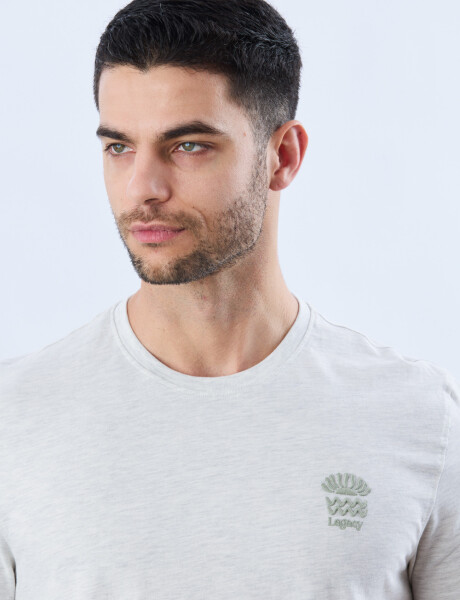 REMERA ESTAMPADA DE ALGODÓN Gris