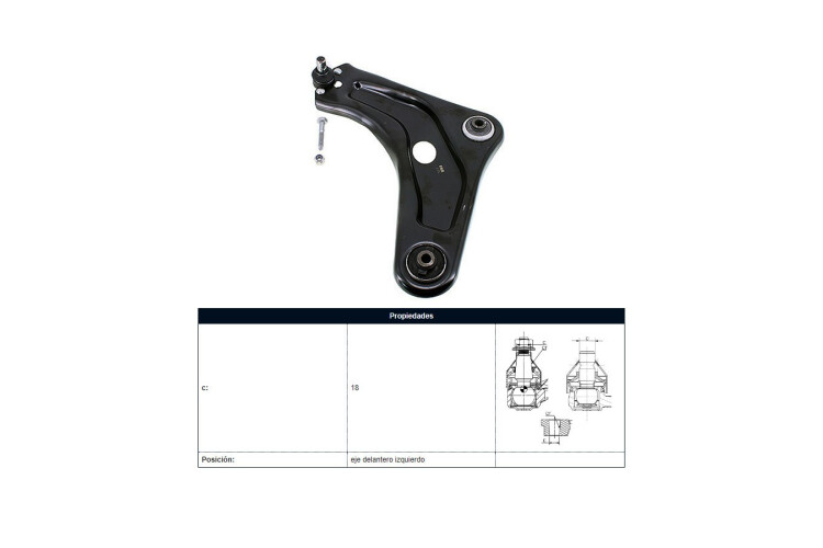 Parilla De Suspension Delantera Peug 207 11-25 Izq Parilla De Suspension Delantera Peug 207 11-25 Izq