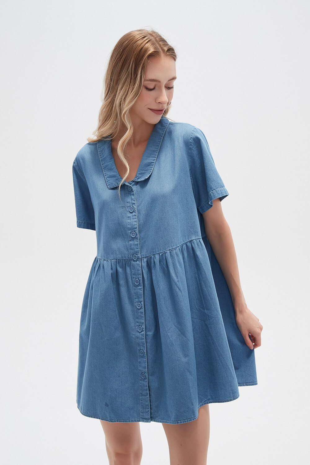 Vestido Crypto Celeste