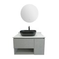 CONJUNTO DE BAÑO HABITARE MODELO SY1045-80 / MUEBLE + BACHA + ESPEJO C/ LUZ LED Conjunto De Baño Habitare Modelo Sy1045-80 / Mueble + Bacha + Espejo C/ Luz Led