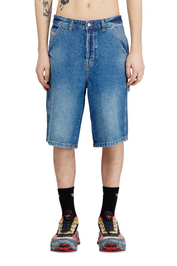 Short Para Mujer De-Helios Azul Oscuro