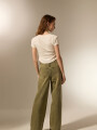 Pantalon Nalina Verde Oliva Oscuro