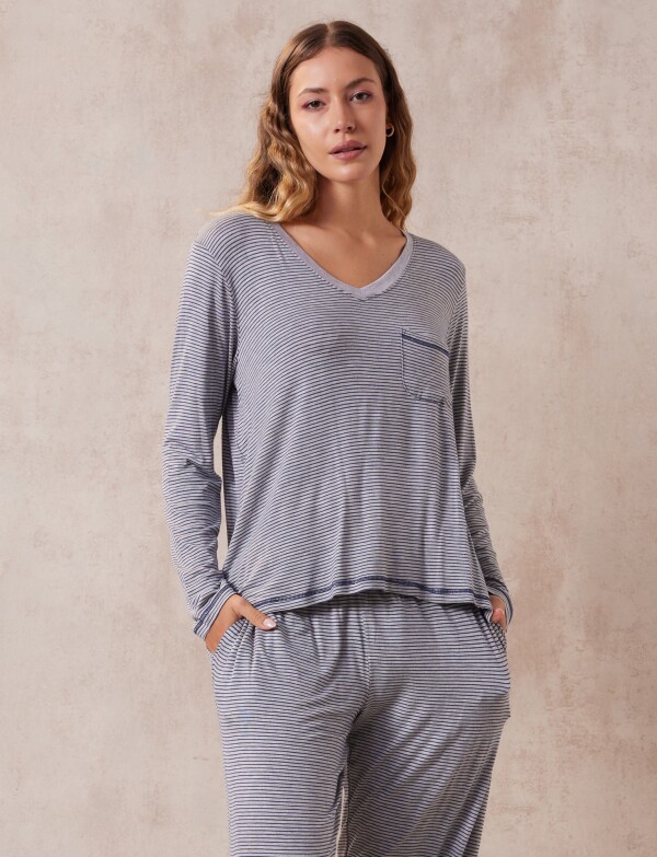 Pijama Con Pantalón GRIS/MULTI