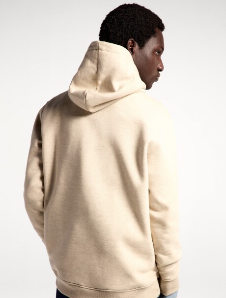 BUZO CON CAPUCHA MODELO COMFORT BEIGE
