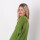 Cardigan en Mohair Verde Manzana