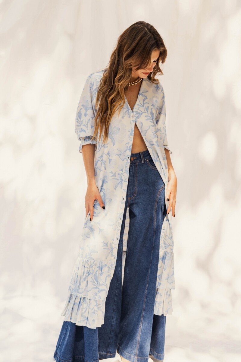 CAMISERO EMILY MAXI FLORAL SKY BLUE CAMISERO EMILY MAXI FLORAL SKY BLUE