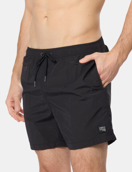 SHORT DE BAÑO LISO Negro
