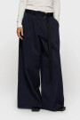 WIDE PANTS TWILL Azul