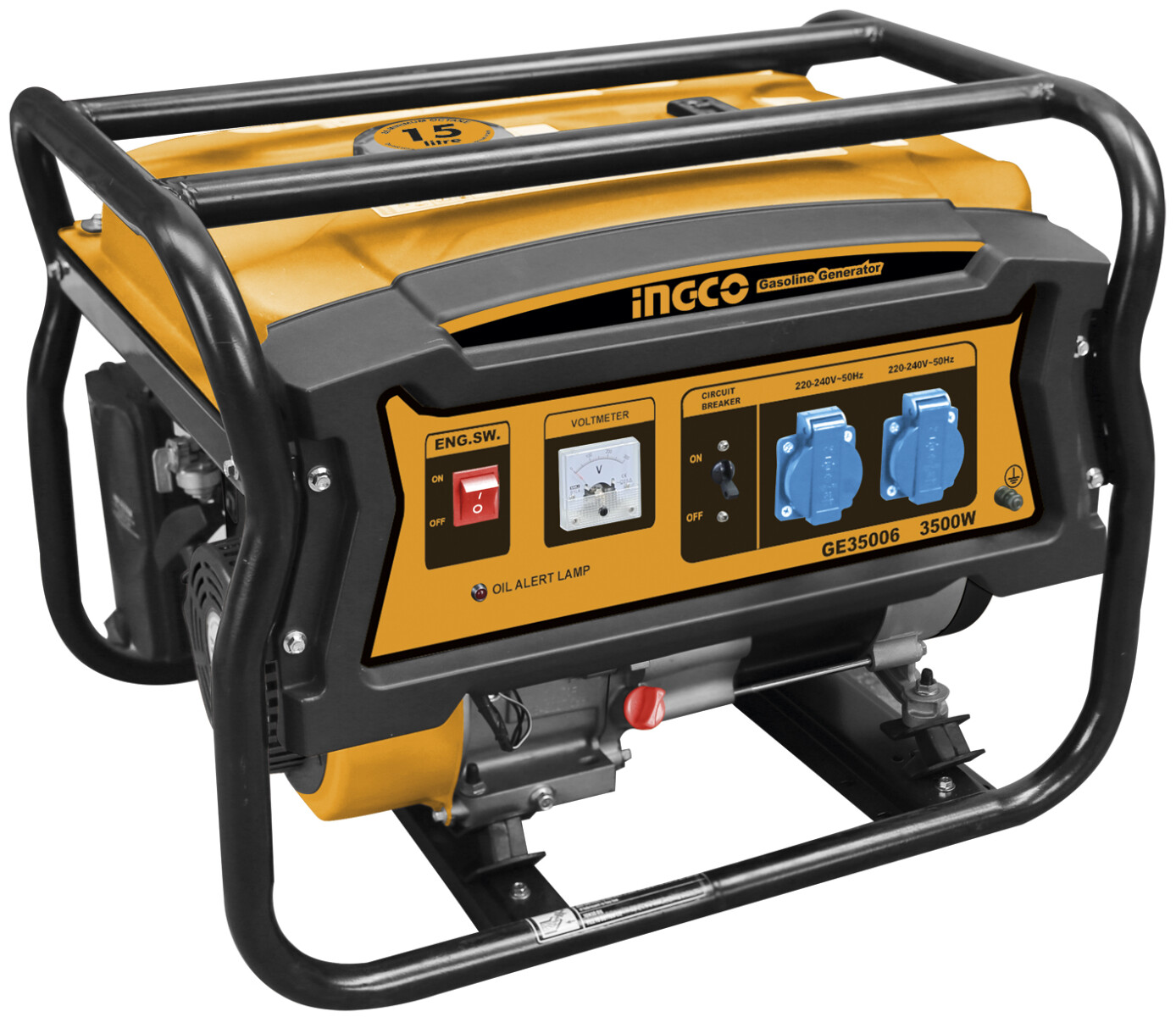 GENERADOR 3.5 KW INGCO GE35006 INDUSTRIAL A NAFTA 