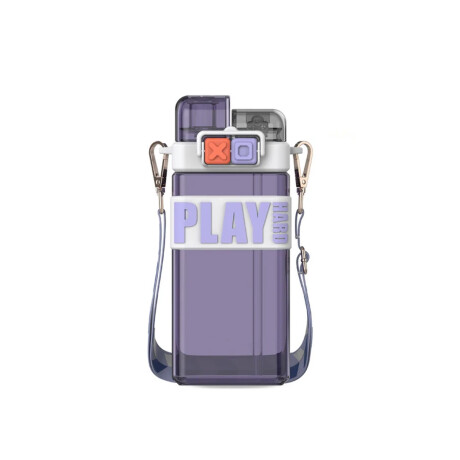 Botella Play Doble Pico Para Colgar Violeta